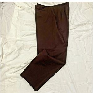 Talbots Petites Dress Pants Size 14 Brown Wide Leg Vintage business career